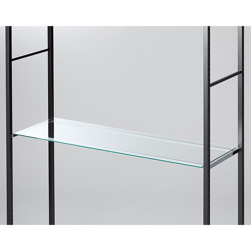 ストア・エキスプレス 店舗什器　ラテラル・ロコ　ガラス棚セット 120×40cm　5mm厚 61-809-3-1 1セット（ご注文単位1セット）【直送品】