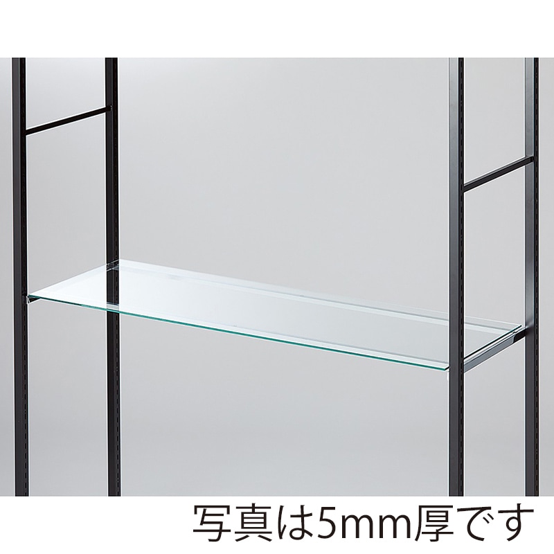 ストア・エキスプレス 店舗什器　ラテラル・ロコ　ガラス棚セット 120×40cm　8mm厚 61-809-3-2 1セット（ご注文単位1セット）【直送品】