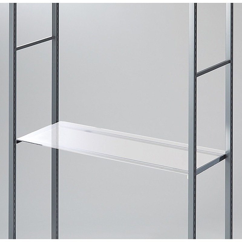 ストア・エキスプレス 店舗什器　ラテラル・ロコ　アクリル棚セット 90×35cm 61-818-13-1 1セット（ご注文単位1セット）【直送品】