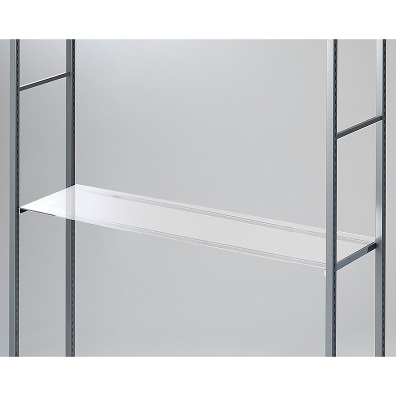 ストア・エキスプレス 店舗什器　ラテラル・ロコ　アクリル棚セット 120×35cm 61-818-14-1 1セット（ご注文単位1セット）【直送品】