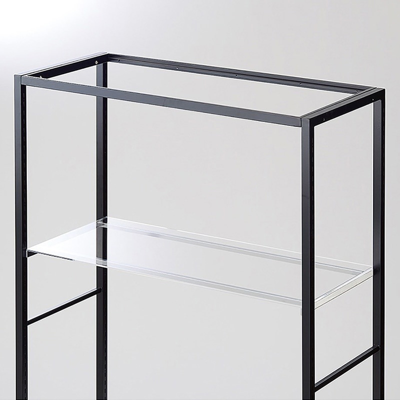 ストア・エキスプレス 店舗什器　ラテラル・ロコ　アクリル棚セット 90×40cm 61-818-15-1 1セット（ご注文単位1セット）【直送品】