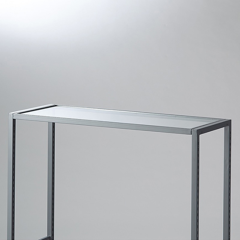 ストア・エキスプレス 店舗什器　ラテラル・ロコ　ガラス天板 90×35cm 61-808-71-1 1枚（ご注文単位1枚）【直送品】