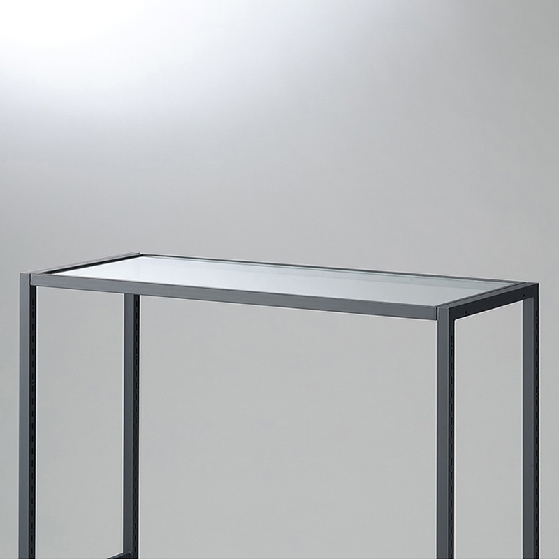 ストア・エキスプレス 店舗什器　ラテラル・ロコ　ガラス天板 90×40cm 61-808-93-1 1枚（ご注文単位1枚）【直送品】