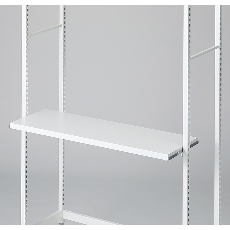 ストア・エキスプレス 店舗什器　ラテラル・ロコ　スリット直付け木棚セット 幅90cm用　ホワイト 61-809-14-2 1セット（ご注文単位1セット）【直送品】