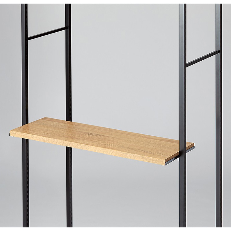 ストア・エキスプレス 店舗什器　ラテラル・ロコ　スリット直付け木棚セット 幅90cm用　ラスティック柄 61-809-14-3 1セット（ご注文単位1セット）【直送品】