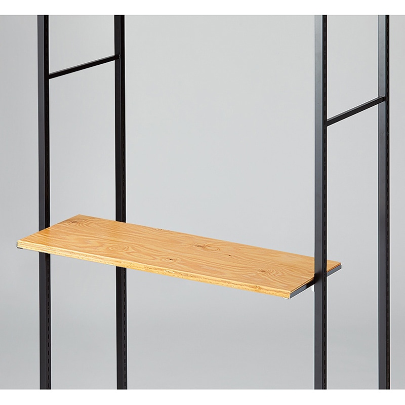 ストア・エキスプレス 店舗什器　ラテラル・ロコ　スリット直付け木棚セット 幅90cm用　ラーチ合板 61-809-14-11 1セット（ご注文単位1セット）【直送品】