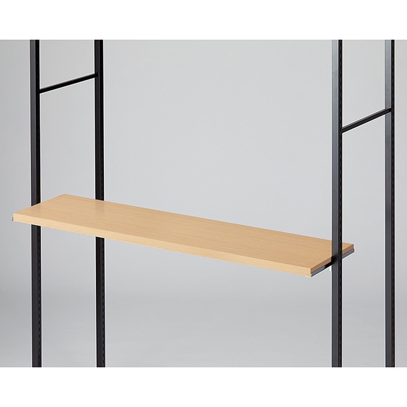 ストア・エキスプレス 店舗什器　ラテラル・ロコ　スリット直付け木棚セット 幅120cm用　エクリュ 61-809-15-1 1セット（ご注文単位1セット）【直送品】