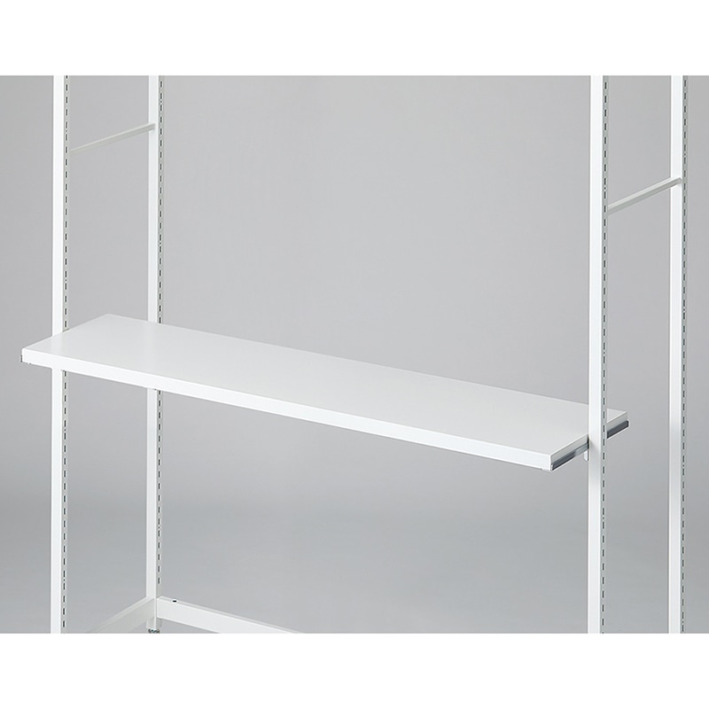 ストア・エキスプレス 店舗什器　ラテラル・ロコ　スリット直付け木棚セット 幅120cm用　ホワイト 61-809-15-2 1セット（ご注文単位1セット）【直送品】