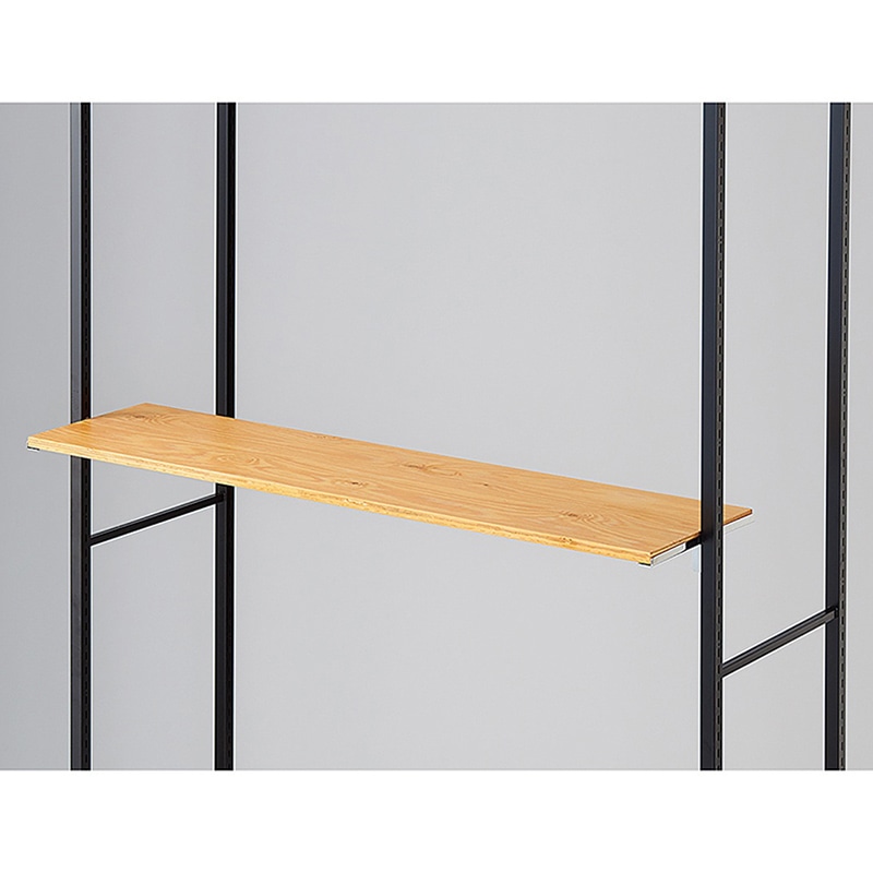 ストア・エキスプレス 店舗什器　ラテラル・ロコ　スリット直付け木棚セット 幅120cm用　ラーチ合板 61-809-15-11 1セット（ご注文単位1セット）【直送品】