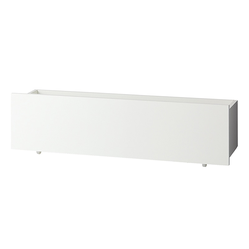 ストア・エキスプレス 店舗什器　ラテラル・ロコ　折りたたみ収納トロッコ 120×35cm用　ホワイト 61-808-42-2 1台（ご注文単位1台）【直送品】