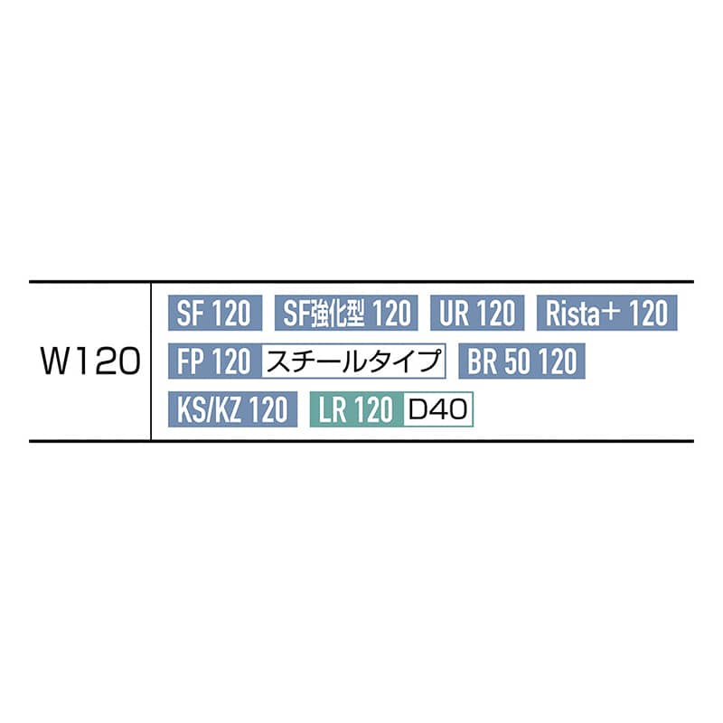 ストア・エキスプレス 店舗什器 ラテラル・ロコ 折りたたみ収納トロッコ 120×40cm用 エクリュ 61-777-58-1 1台(ご注文単位1台)【直送品】