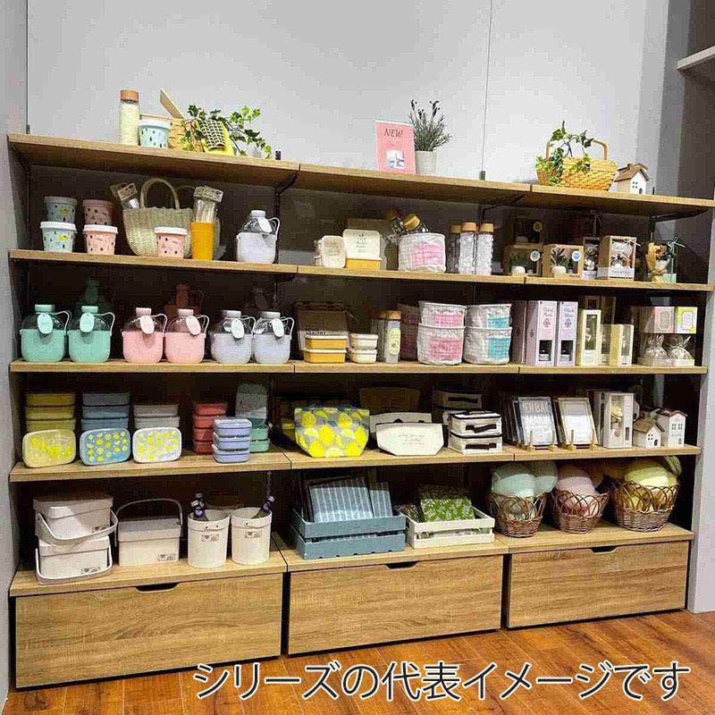 ストア・エキスプレス 店舗什器 ラテラル・ロコ 収納トロッコ 90×40cm用 ラスティック柄 61-751-69-5 1台(ご注文単位1台)【直送品】