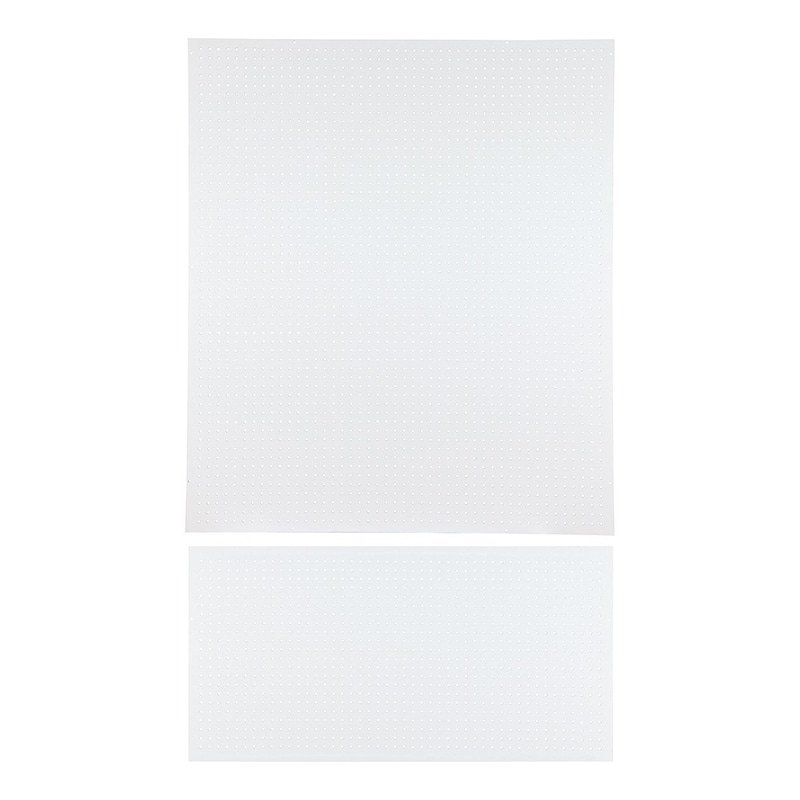 ストア・エキスプレス 店舗什器　ラテラル・ロコ　背面パネル　有孔 幅120×高さ210cm用　ホワイト 61-809-22-4 1セット（ご注文単位1セット）【直送品】