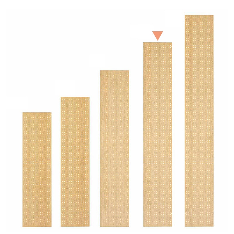 ストア・エキスプレス 店舗什器　ラテラル・ロコ　サイドパネル　有孔 奥行35×高さ210cm用　エクリュ 61-808-83-4 1枚（ご注文単位1枚）【直送品】