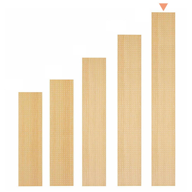 ストア・エキスプレス 店舗什器　ラテラル・ロコ　サイドパネル　有孔 奥行35×高さ240cm用　エクリュ 61-808-83-5 1枚（ご注文単位1枚）【直送品】