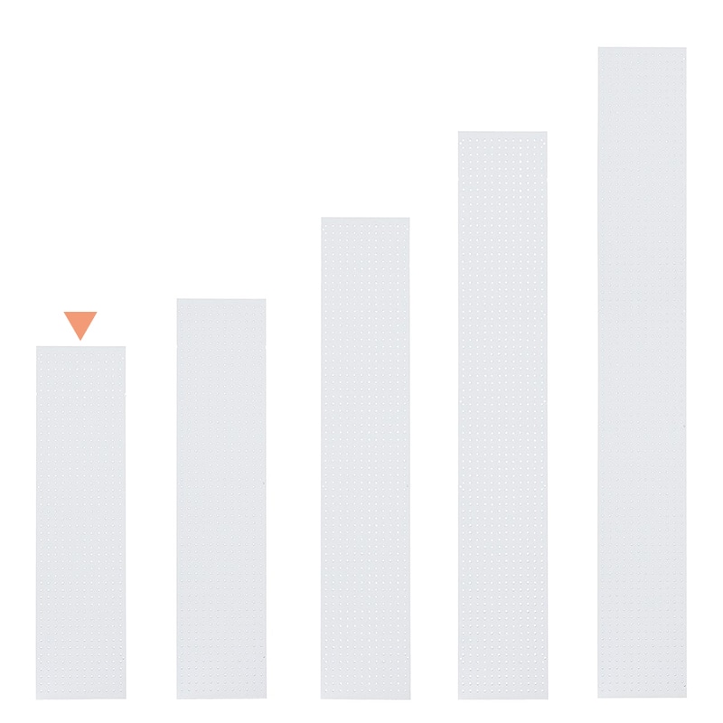 ストア・エキスプレス 店舗什器 ラテラル・ロコ サイドパネル 有孔 奥行35×高さ135cm用 ホワイト 61-808-84-1 1枚(ご注文単位1枚)【直送品】