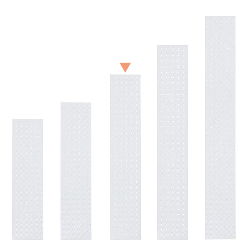 ストア・エキスプレス 店舗什器 ラテラル・ロコ サイドパネル 有孔 奥行35×高さ180cm用 ホワイト 61-808-84-3 1枚(ご注文単位1枚)【直送品】