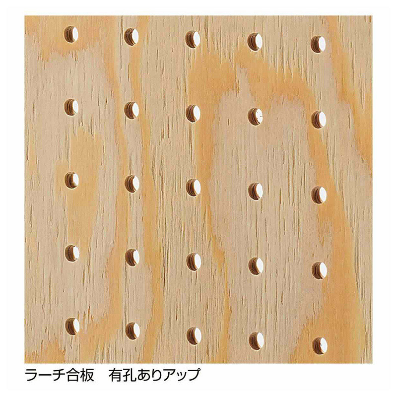 ストア・エキスプレス 店舗什器 ラテラル・ロコ サイドパネル 有孔 奥行35×高さ210cm用 ラーチ合板 61-818-24-4 1枚(ご注文単位1枚)【直送品】