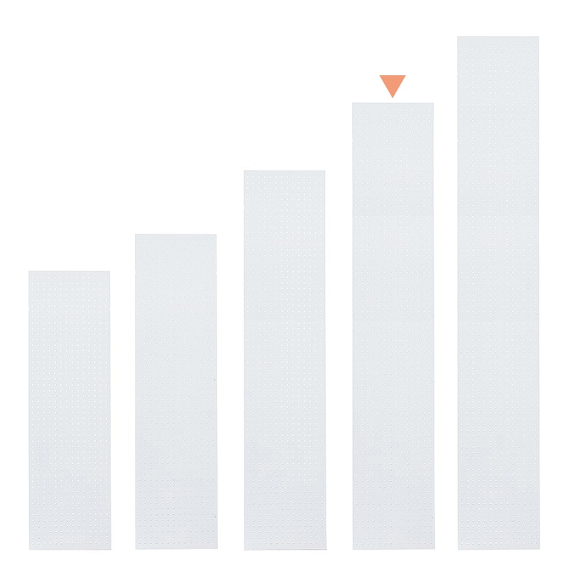 ストア・エキスプレス 店舗什器 ラテラル・ロコ サイドパネル 有孔 奥行40×高さ210cm用 ホワイト 61-809-7-4 1枚(ご注文単位1枚)【直送品】