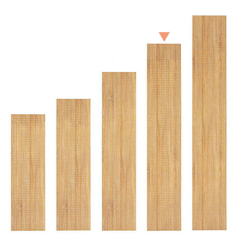 ストア・エキスプレス 店舗什器　ラテラル・ロコ　サイドパネル　有孔 奥行40×高210cm用　ラスティック柄 61-809-8-4 1枚（ご注文単位1枚）【直送品】