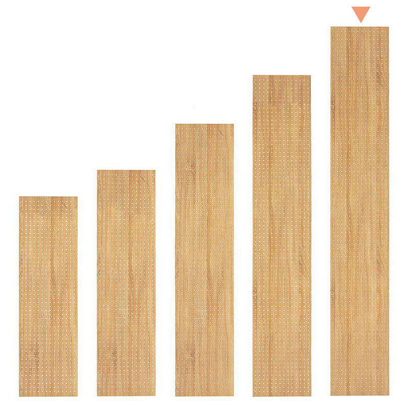 ストア・エキスプレス 店舗什器　ラテラル・ロコ　サイドパネル　有孔 奥行40×高240cm用　ラスティック柄 61-809-8-5 1枚（ご注文単位1枚）【直送品】