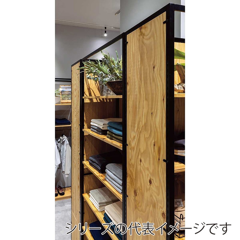 ストア・エキスプレス 店舗什器 ラテラル・ロコ サイドパネル 有孔 奥行40×高さ150cm用 ラーチ合板 61-818-26-2 1枚(ご注文単位1枚)【直送品】