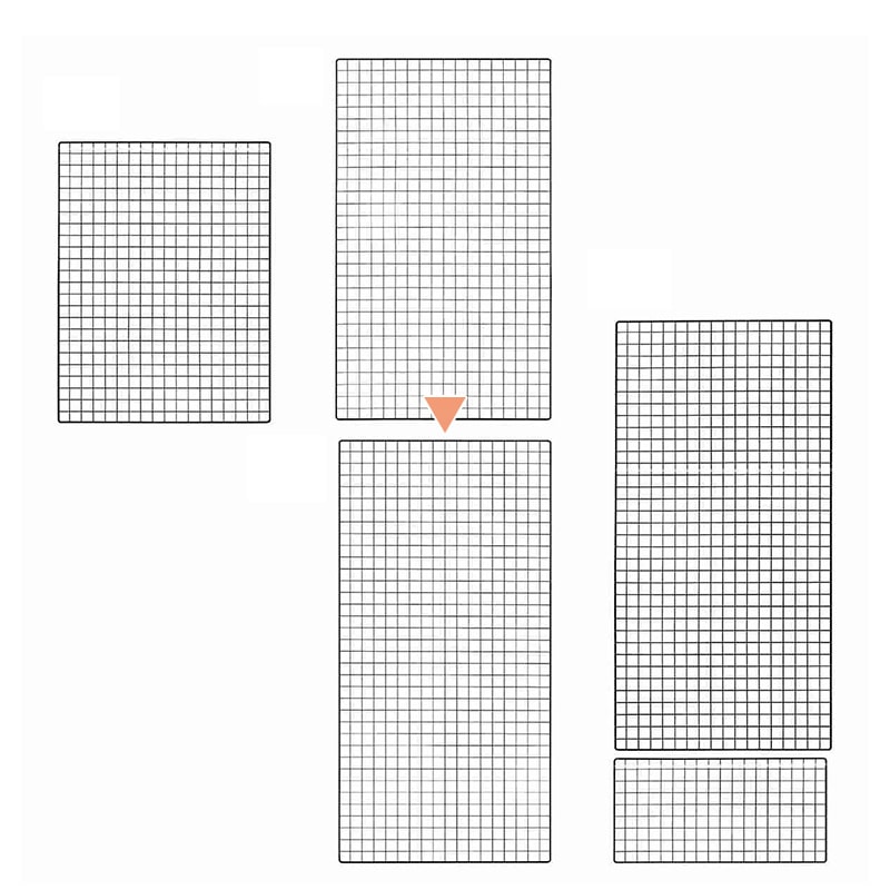 ストア・エキスプレス 店舗什器　ラテラル・ロコ　背面ネット　幅90cm 高さ210cm用　ブラック 61-809-29-3 1枚（ご注文単位1枚）【直送品】