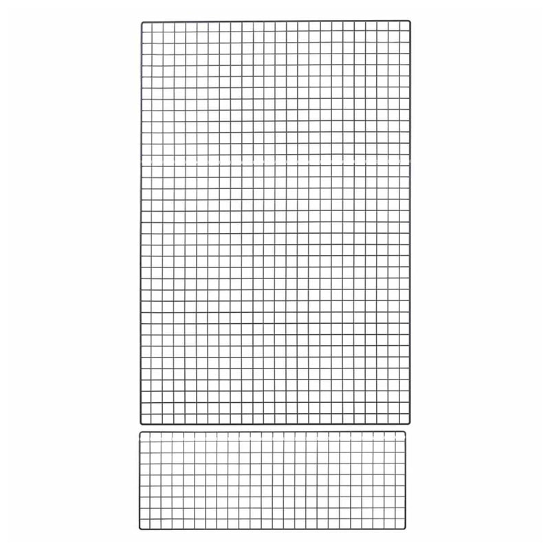 ストア・エキスプレス 店舗什器　ラテラル・ロコ　背面ネット　幅120cm 高さ240cm用　グレー 61-809-30-4 1枚（ご注文単位1枚）【直送品】