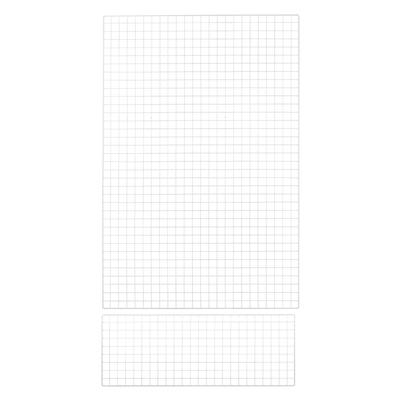 ストア・エキスプレス 店舗什器　ラテラル・ロコ　背面ネット　幅120cm 高さ240cm用　ホワイト 61-809-31-4 1枚（ご注文単位1枚）【直送品】