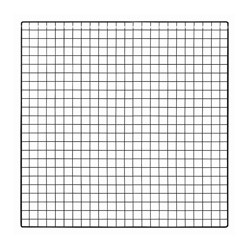 ストア・エキスプレス 店舗什器　ラテラル・ロコ　背面ネット　幅120cm 高さ135／150cm用　ブラック 61-809-32-1 1枚（ご注文単位1枚）【直送品】