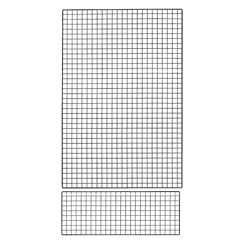 ストア・エキスプレス 店舗什器　ラテラル・ロコ　背面ネット　幅120cm 高さ240cm用　ブラック 61-809-32-4 1枚（ご注文単位1枚）【直送品】