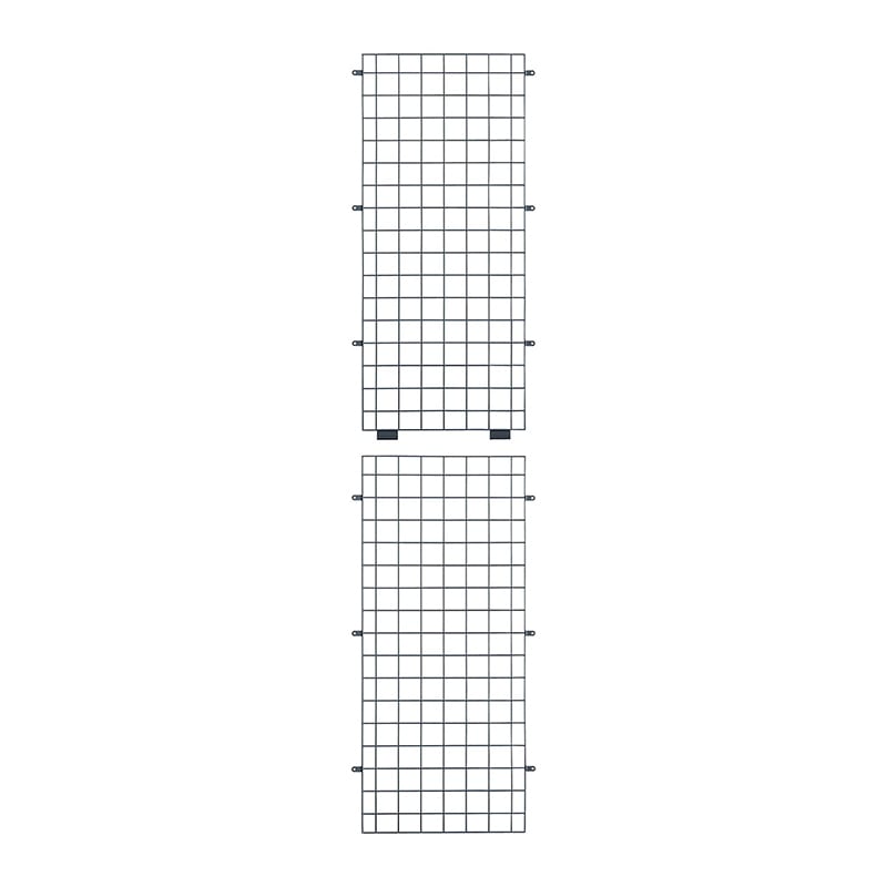 ストア・エキスプレス 店舗什器　ラテラル・ロコ　サイドネット 奥行40×高さ180cm用　グレー 61-818-31-3 1枚（ご注文単位1枚）【直送品】
