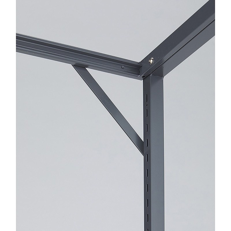 ストア・エキスプレス 店舗什器　ラテラル・ロコ　補強バー グレー　2個組 61-809-33-1 1セット（ご注文単位1セット）【直送品】