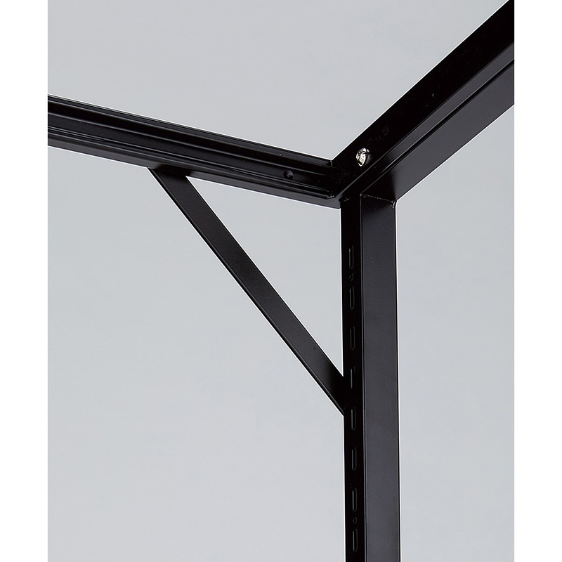 ストア・エキスプレス 店舗什器　ラテラル・ロコ　補強バー ブラック　2個組 61-809-33-3 1セット（ご注文単位1セット）【直送品】