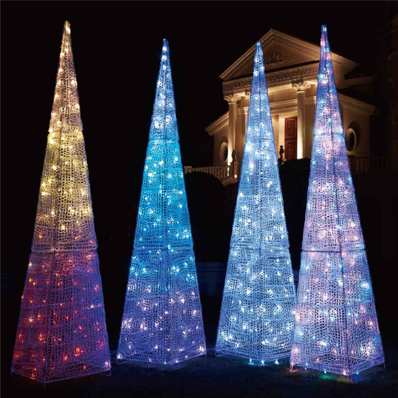 ストア・エキスプレス 48-70-3-3 LEDビッグクリスタルツリー オレンジグラデーション 1台（ご注文単位1台）【直送品】