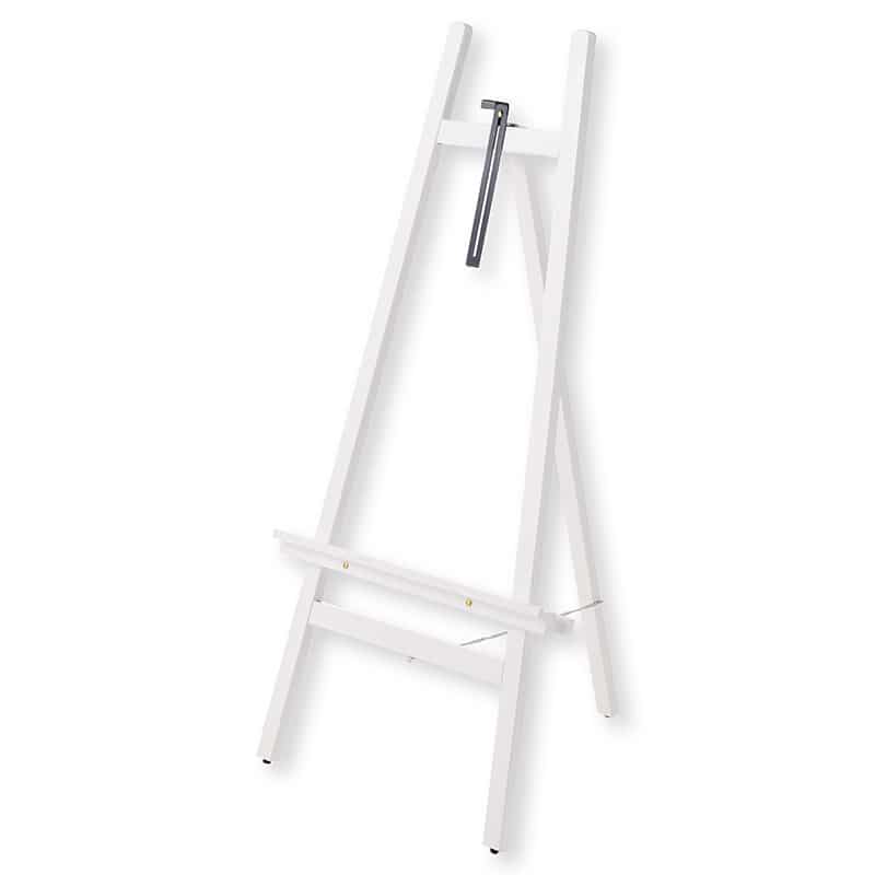 ストア・エキスプレス スマート木製イーゼル 3台セット ホワイト 61-820-10-5 1台（ご注文単位1台）【直送品】