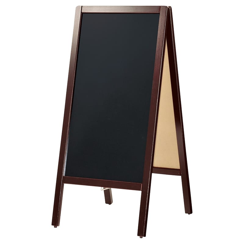 ストア・エキスプレス A型看板 両面仕様 幅45×奥行56×高95cm ブラウン 61-820-20-1 1台（ご注文単位1台）【直送品】