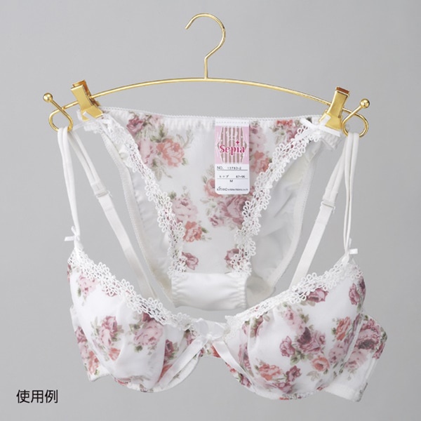 ストア・エキスプレス スチール製ランジェリーハンガー ゴールドメッキ 61-752-80-1 1本（ご注文単位1本）【直送品】