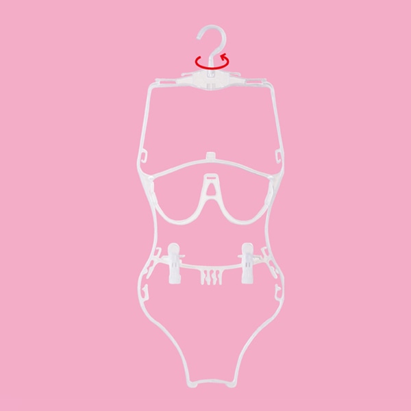 ストア・エキスプレス 婦人水着用ハンガー 半透明 61-555-74-1 10本/袋(ご注文単位1袋)【直送品】