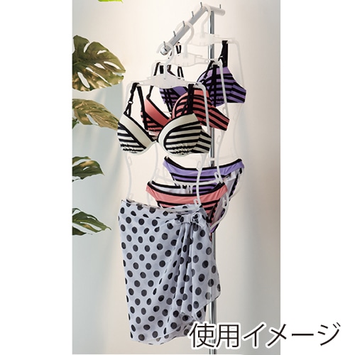 ストア・エキスプレス 婦人水着用ハンガー 半透明 61-555-74-1 10本/袋(ご注文単位1袋)【直送品】