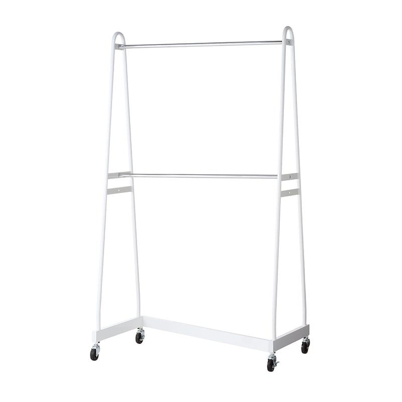 ストア・エキスプレス Zハンガーラック 2段 強化タイプ ホワイト 61-99-9-1 1台（ご注文単位1台）【直送品】