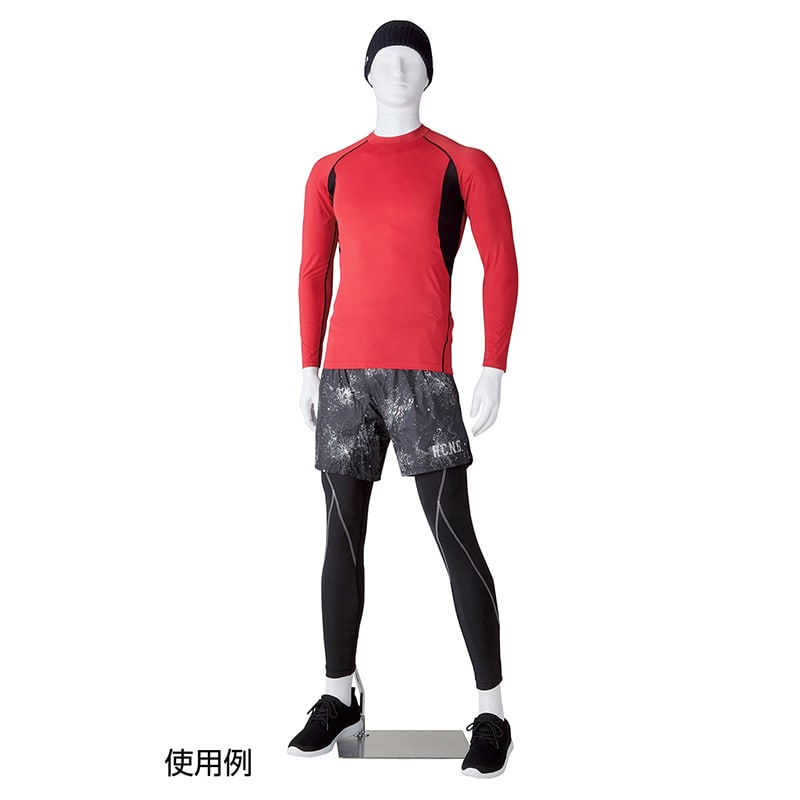 ストア・エキスプレス 紳士全身リアルマネキン 両足開きポーズ 軽量ABS製 61-780-50-1 1台(ご注文単位1台)【直送品】