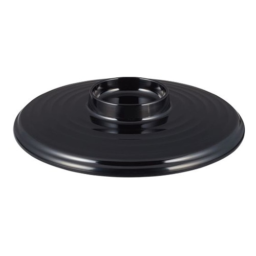 台和 メラミン食器 メラミン蓋 黒 FM-160-BK 1個（ご注文単位1個）【直送品】