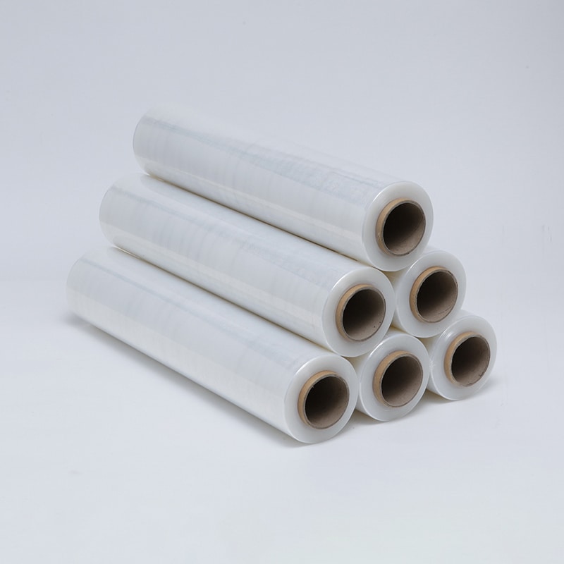 ヒロユキ ストレッチフィルム 3インチ紙管 17μ 500mm×300m 6巻/袋（ご注文単位1袋）【直送品】