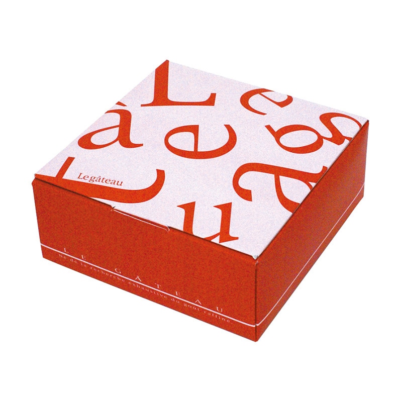 ヤマニパッケージ 洋菓子箱　ル・ガトースクエア　150角 ピンク 20-349 100セット/箱（ご注文単位1箱）【直送品】