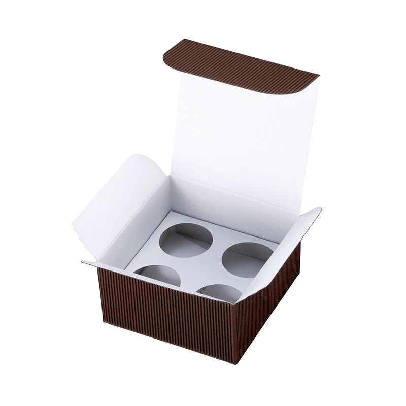 ヤマニパッケージ 片段デザートケース 4ヶ 20-382 100セット/箱（ご注文単位1箱）【直送品】