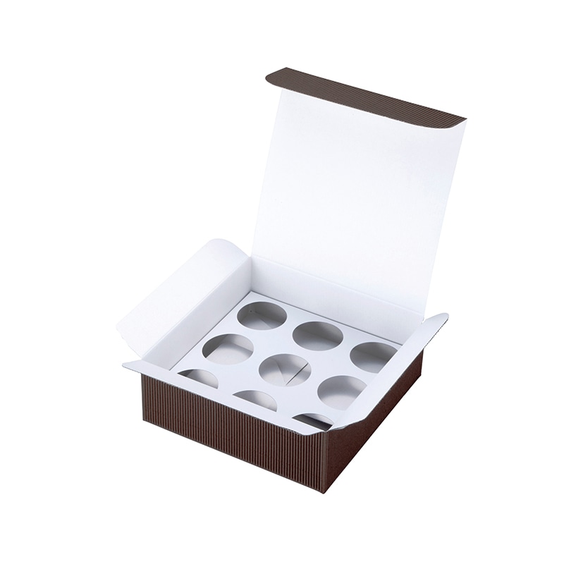 ヤマニパッケージ 片段デザートケース 9ヶ 20-383 50セット/箱（ご注文単位1箱）【直送品】