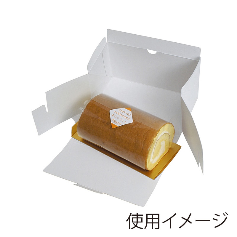 ヤマニパッケージ ロールケーキ箱 ロールBOX 6寸 20-420 200枚/箱（ご