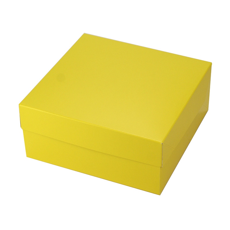 ヤマニパッケージ 洋菓子箱　カラースクエア150 イエロー 20-435YE 200枚/箱（ご注文単位1箱）【直送品】
