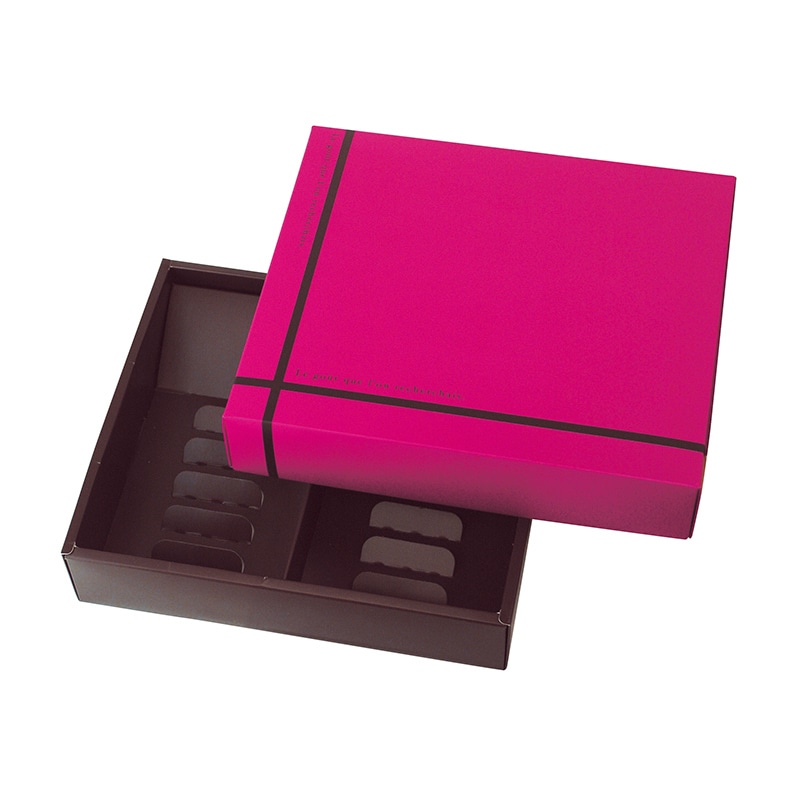 ヤマニパッケージ 洋菓子箱　フールセックギフト　中 ピンク 20-461P 100セット/箱（ご注文単位1箱）【直送品】